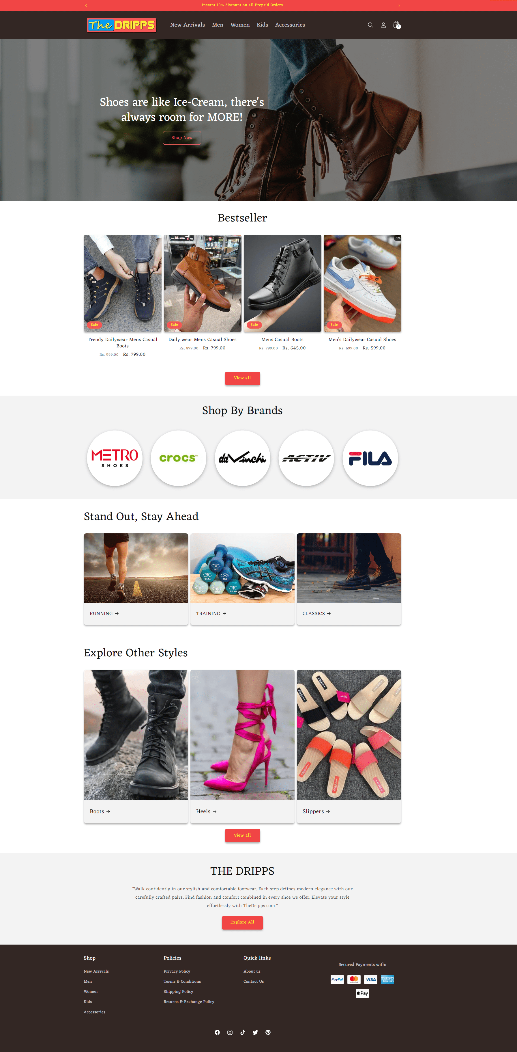 Ecommerce Shoe Store